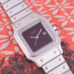 Load image into Gallery viewer, Cartier Santos Carre Ref.2960 Burgundy