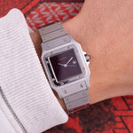 Load image into Gallery viewer, Cartier Santos Carre Ref.2960 Burgundy