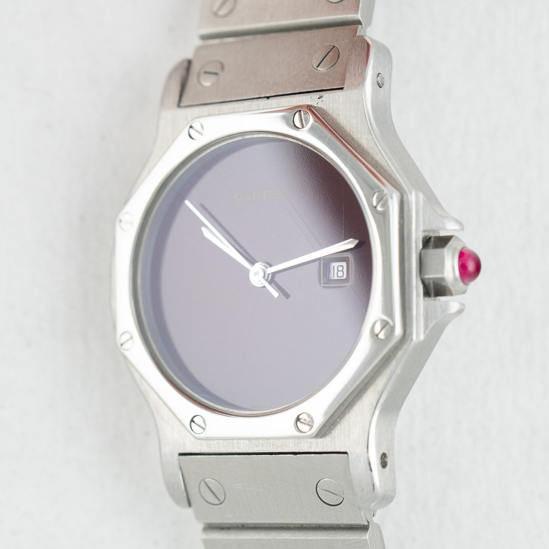 Cartier Santos Octagon Ref.2965 Burgundy