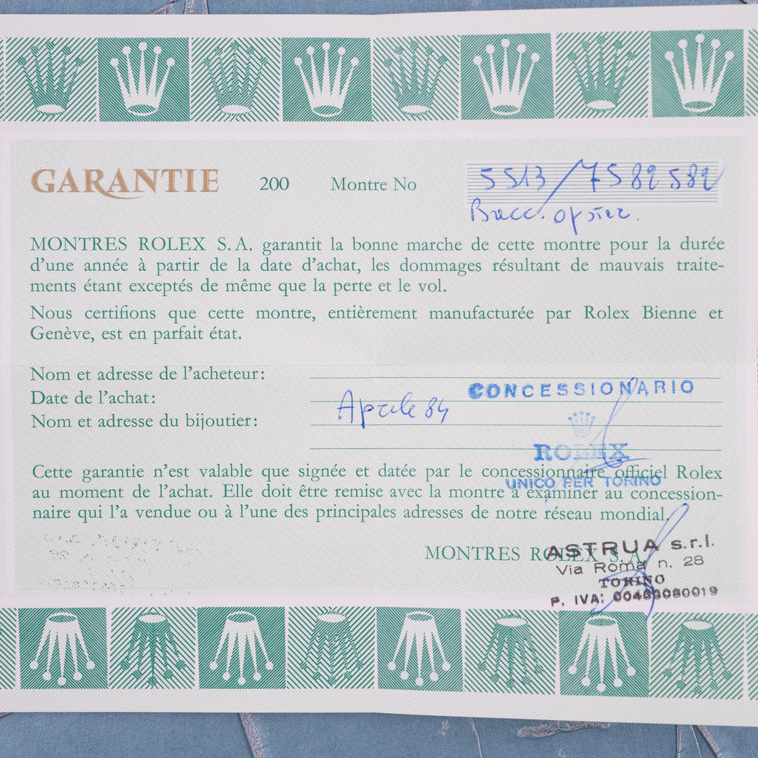 Rolex Submariner No Date Maxi Dial Mark V with Bezel Mark IV - Full Set