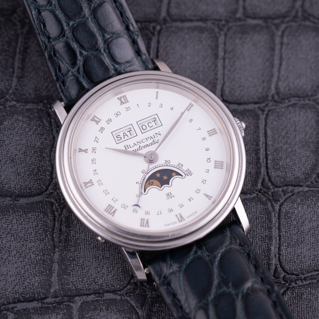 Blancpain Automatic Villeret Moonphase Triple Calendar Ref.6595