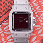 Load image into Gallery viewer, Cartier Santos Carre Ref.2960 Burgundy
