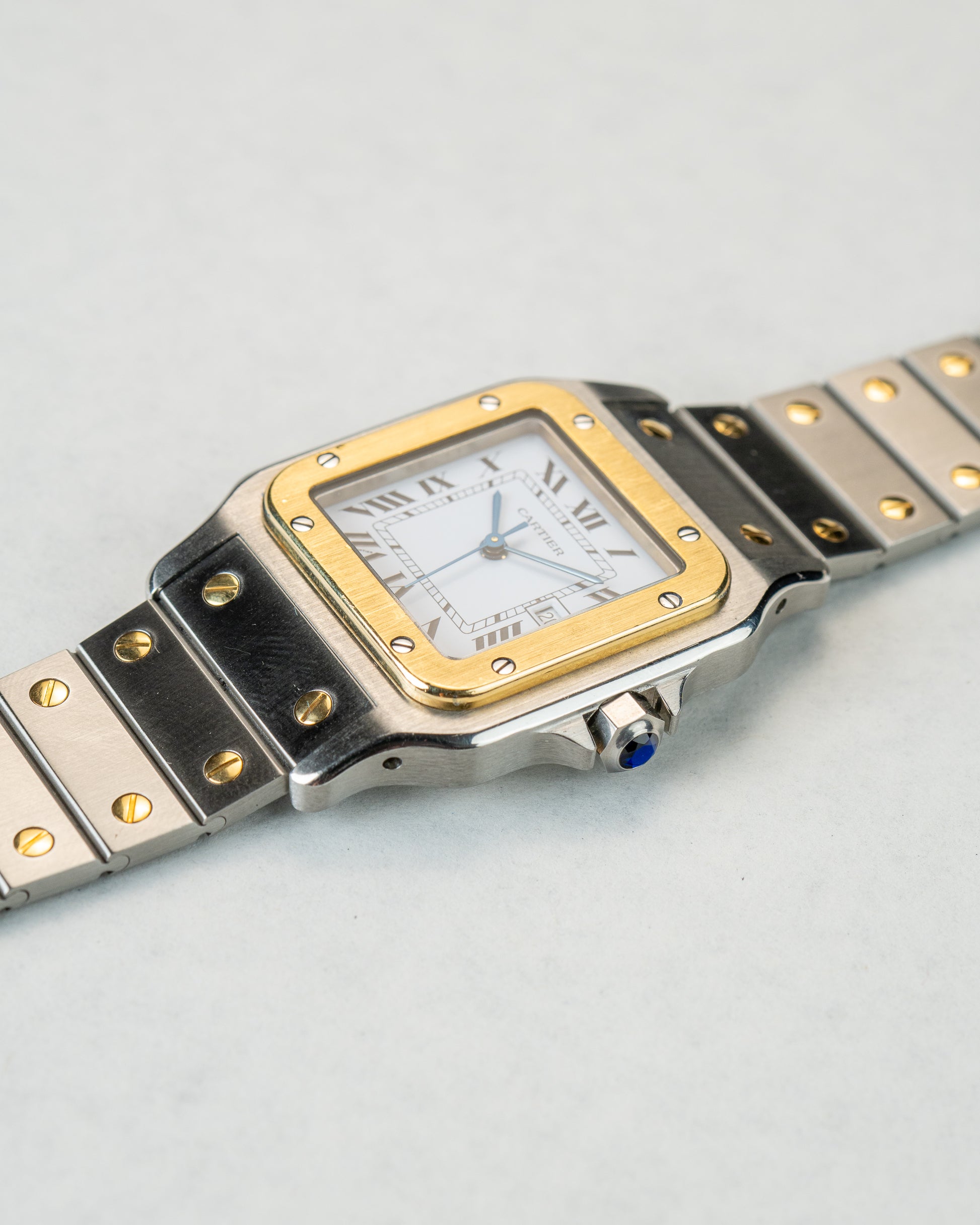 Santos Carree steel and gold Ref.2961