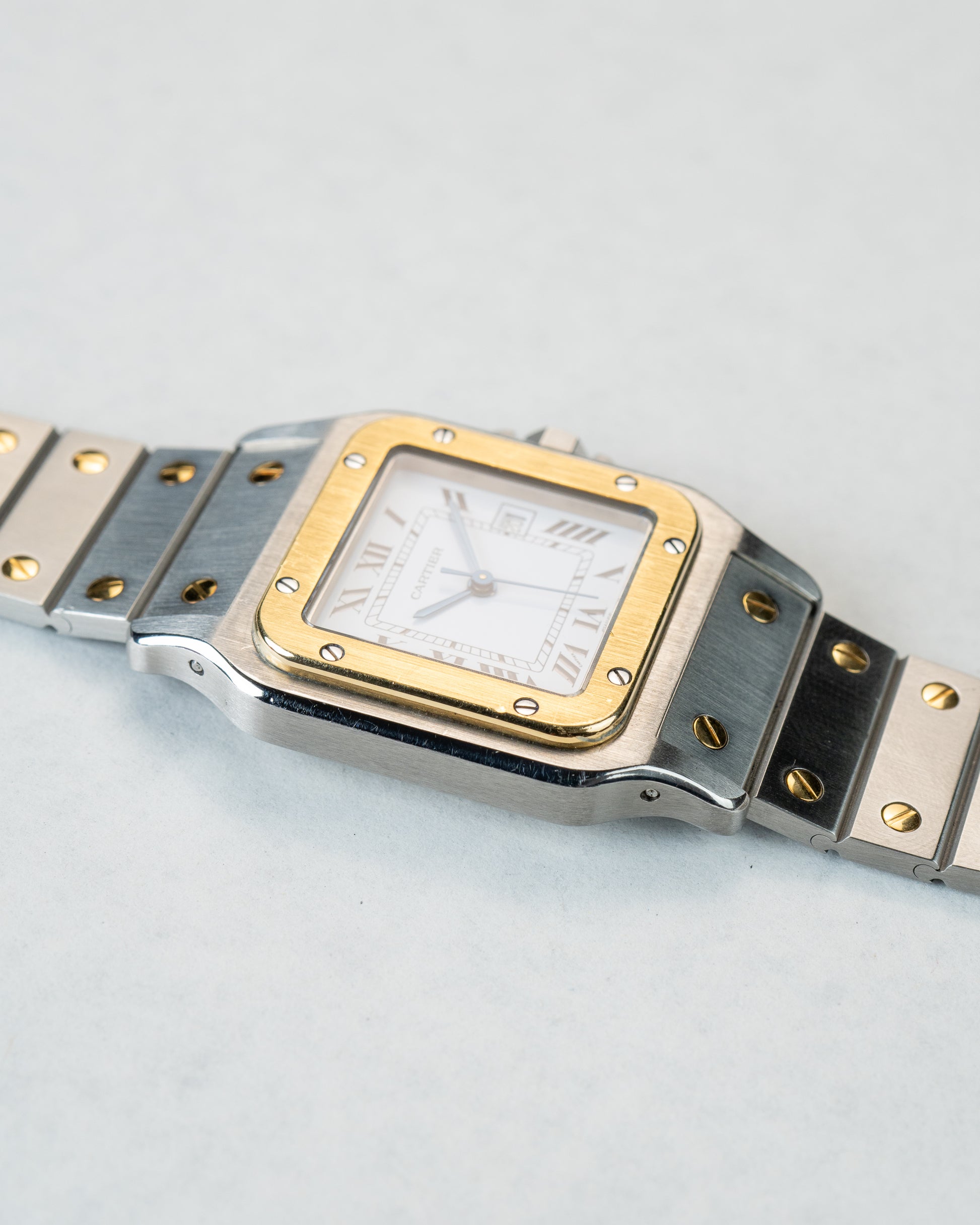 Santos Carree steel and gold Ref.2961