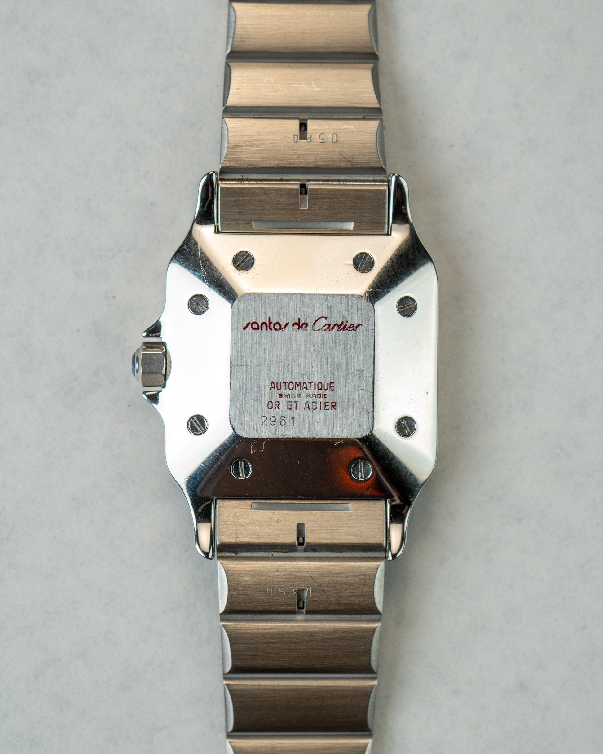 Santos Carree steel and gold Ref.2961