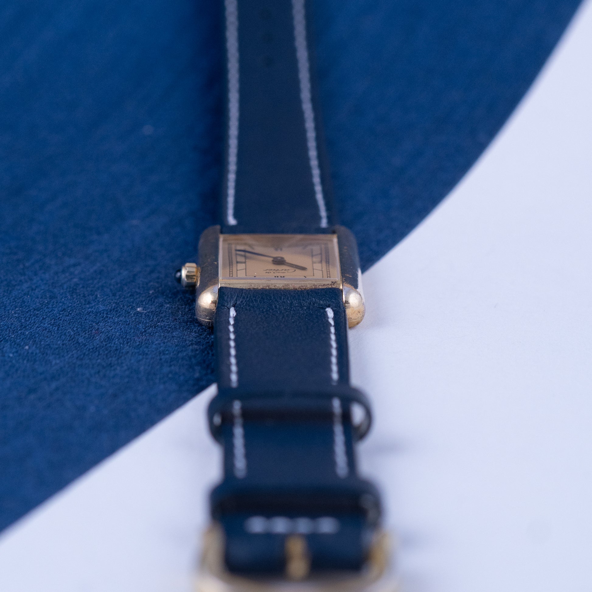 Tank must Vermeil SM Ref.3 66001 Art Deco dial