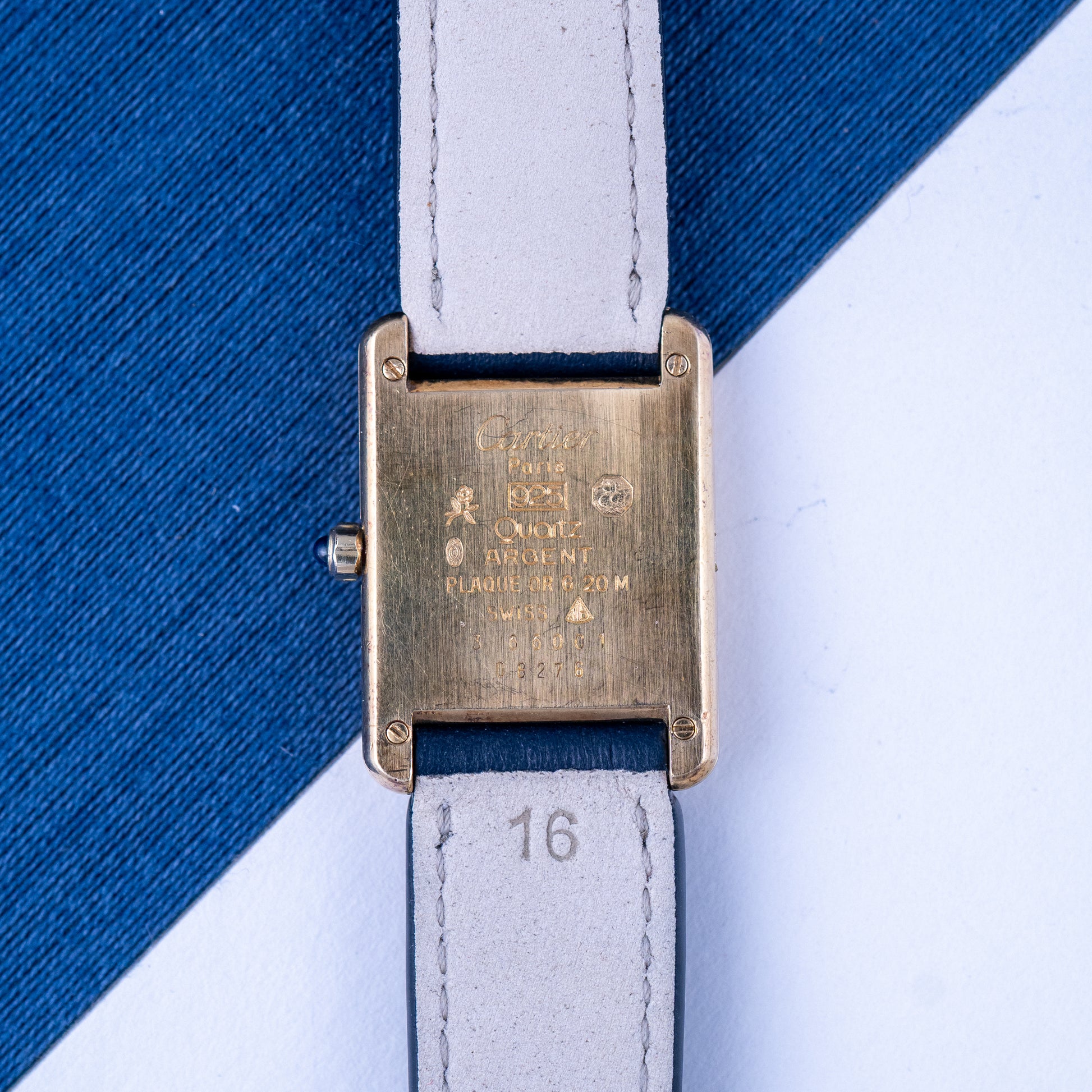 Tank must Vermeil SM Ref.3 66001 Art Deco dial