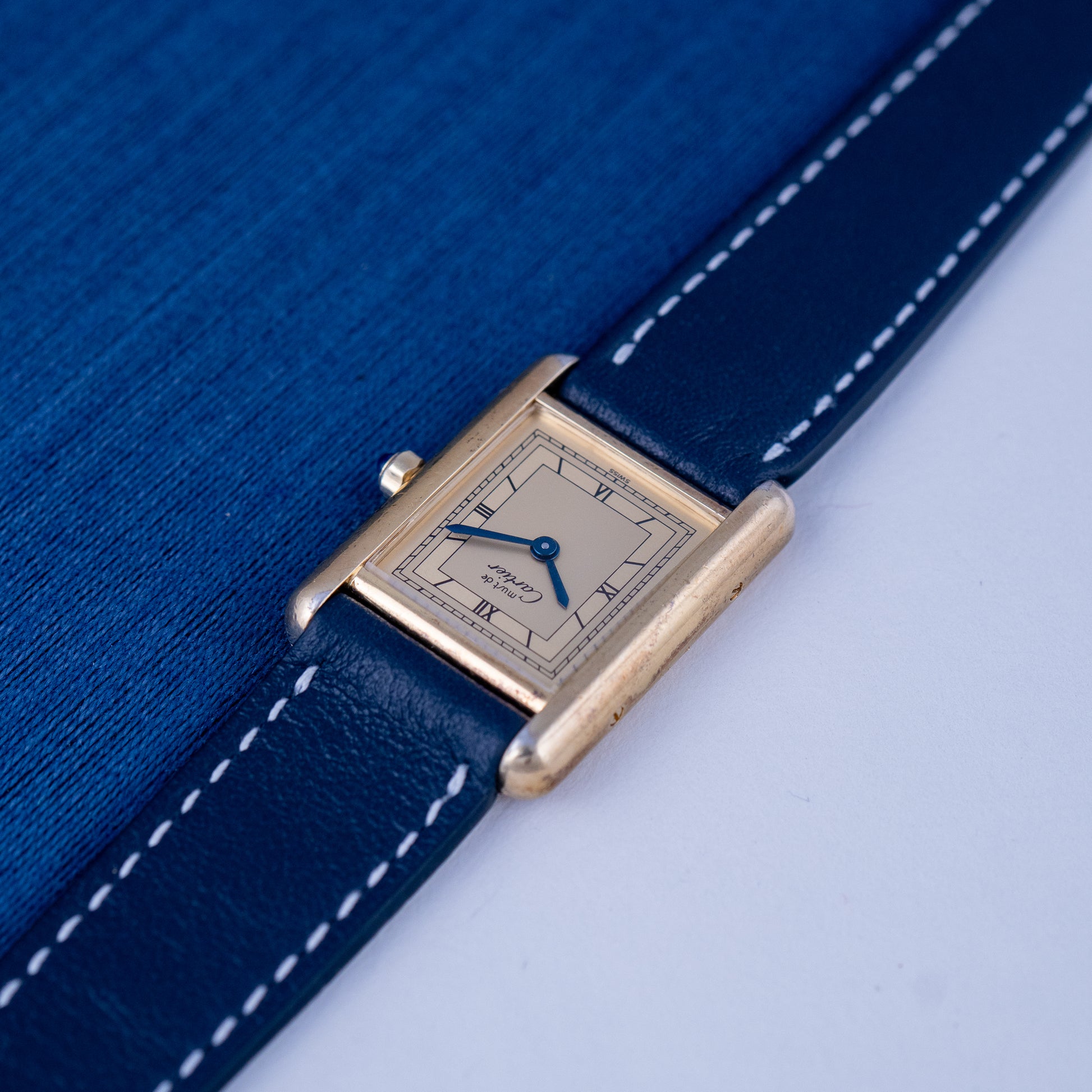 Tank must Vermeil SM Ref.3 66001 Art Deco dial