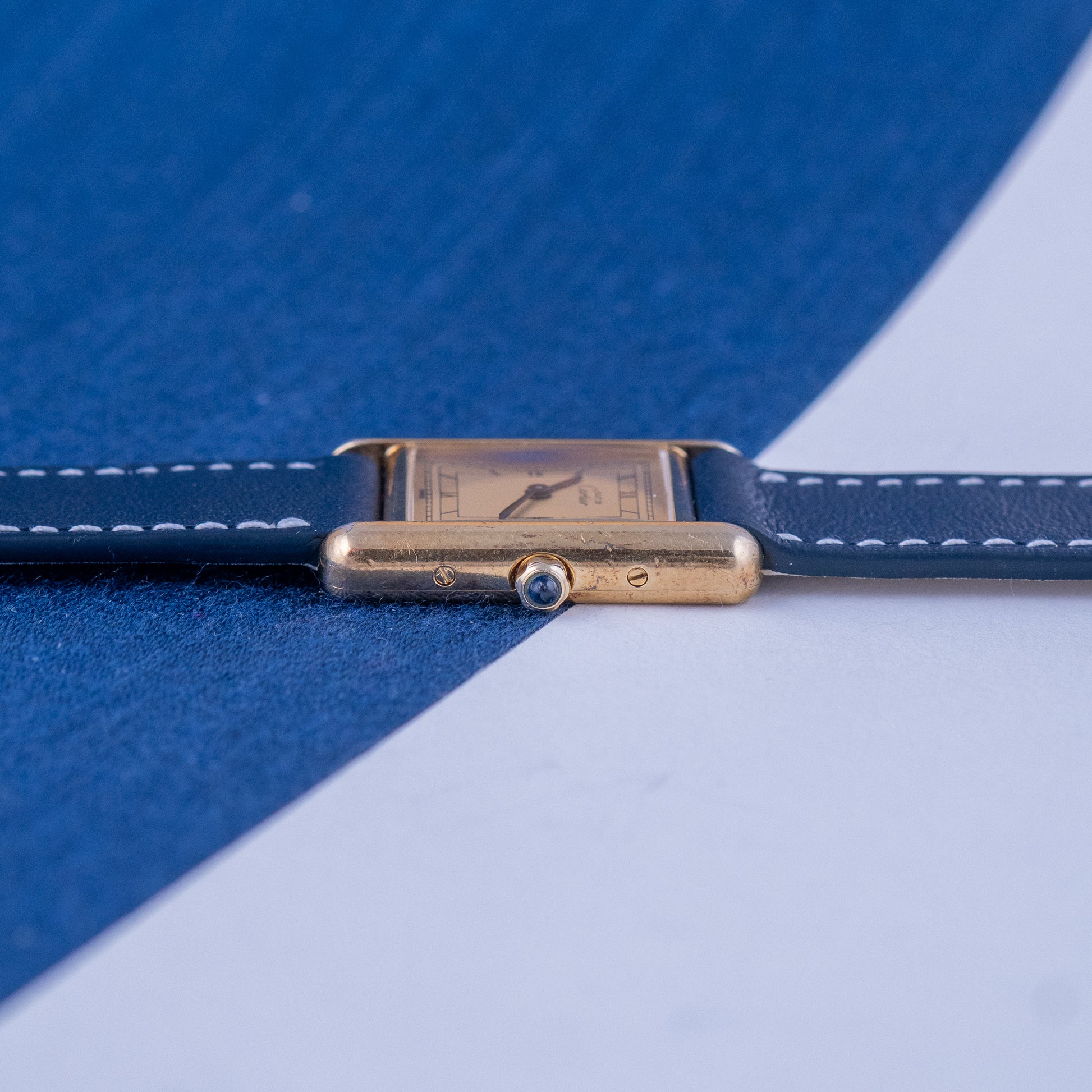 Tank must Vermeil SM Ref.3 66001 Art Deco dial