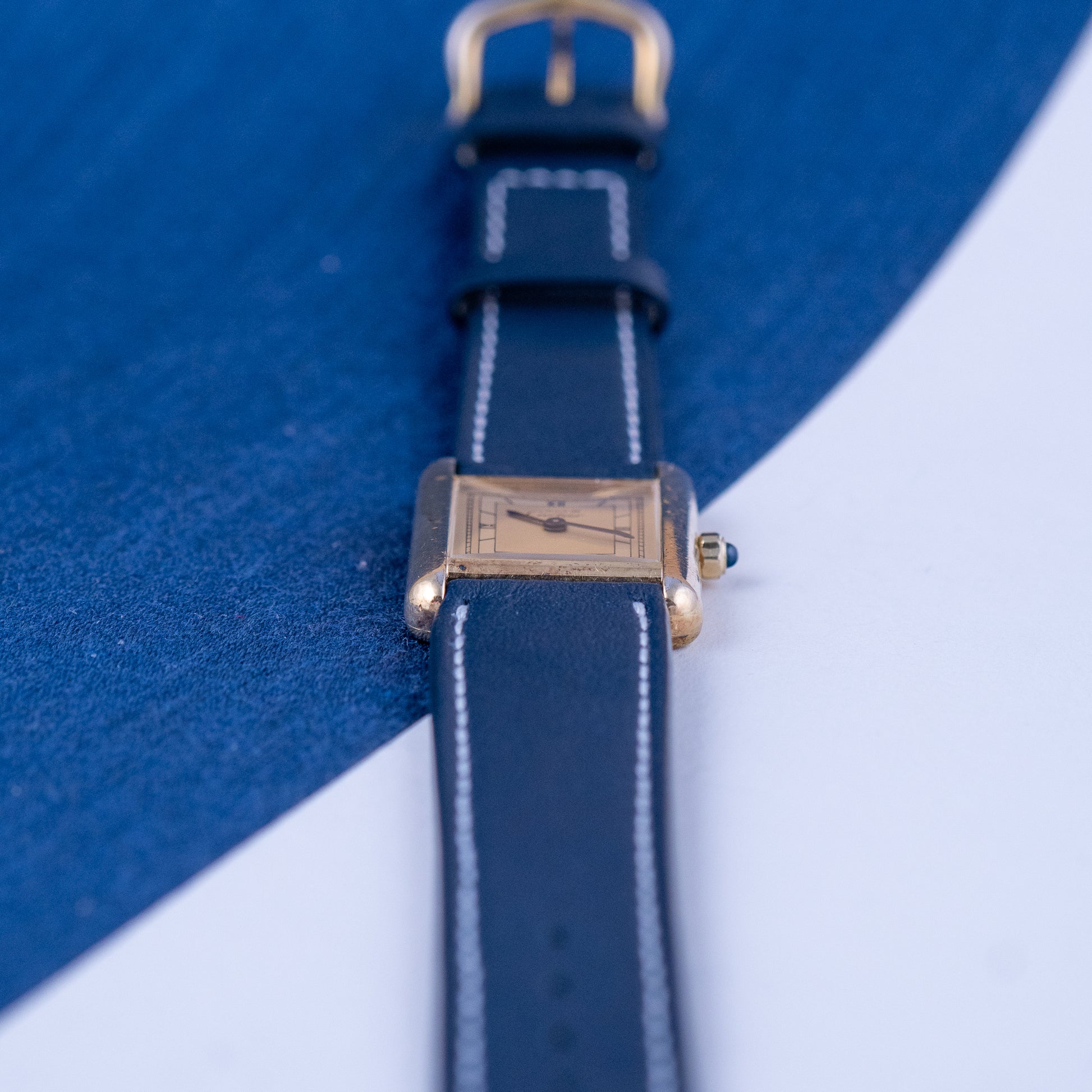 Tank must Vermeil SM Ref.3 66001 Art Deco dial