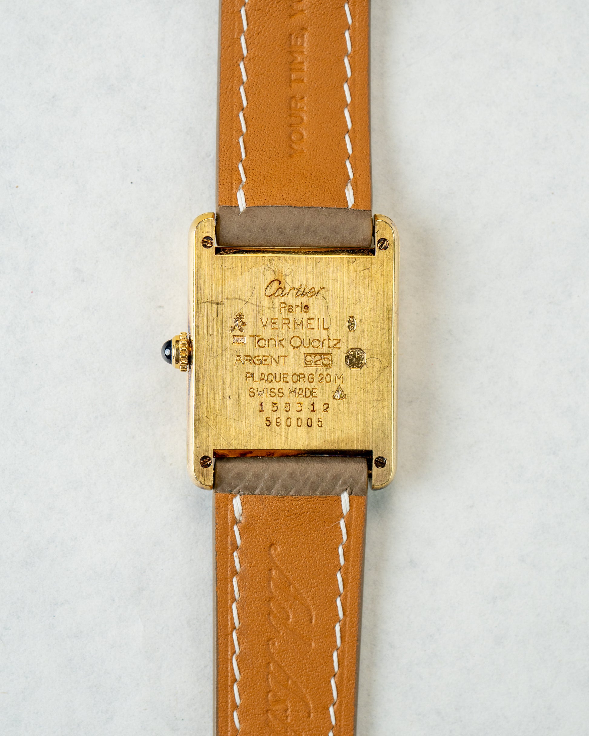 Cartier Tank Vermeil Full set Ref.590005 [Reserved]