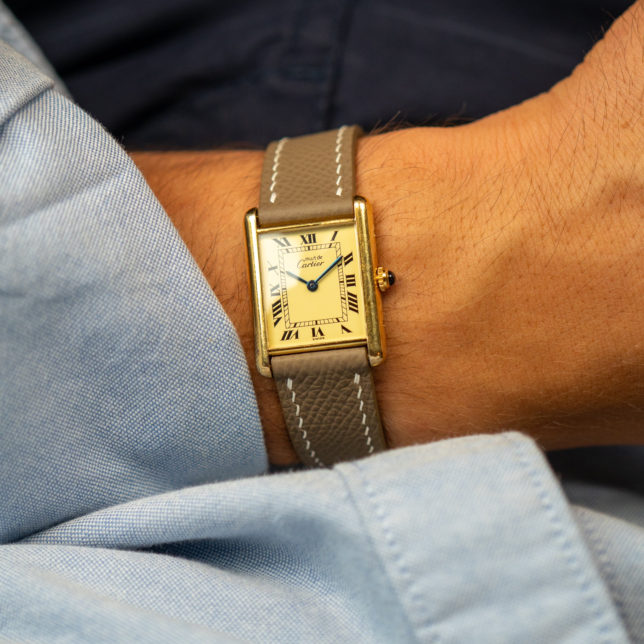 Cartier Tank Vermeil Full set Ref.590005 [Reserved]