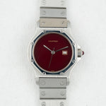 Load image into Gallery viewer, Cartier Santos Octagon Ref.2965 Burgundy
