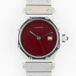 Load image into Gallery viewer, Cartier Santos Octagon Ref.2965 Burgundy
