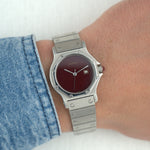 Load image into Gallery viewer, Cartier Santos Octagon Ref.2965 Burgundy
