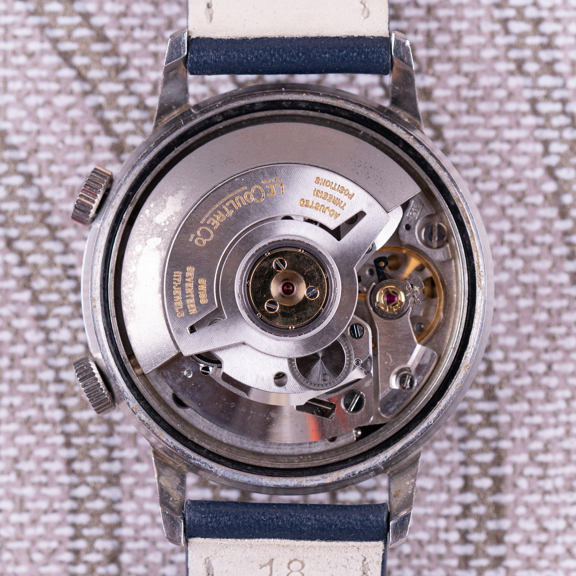 Memovox Ref.E875 Tropical Caramel-Blue dial
