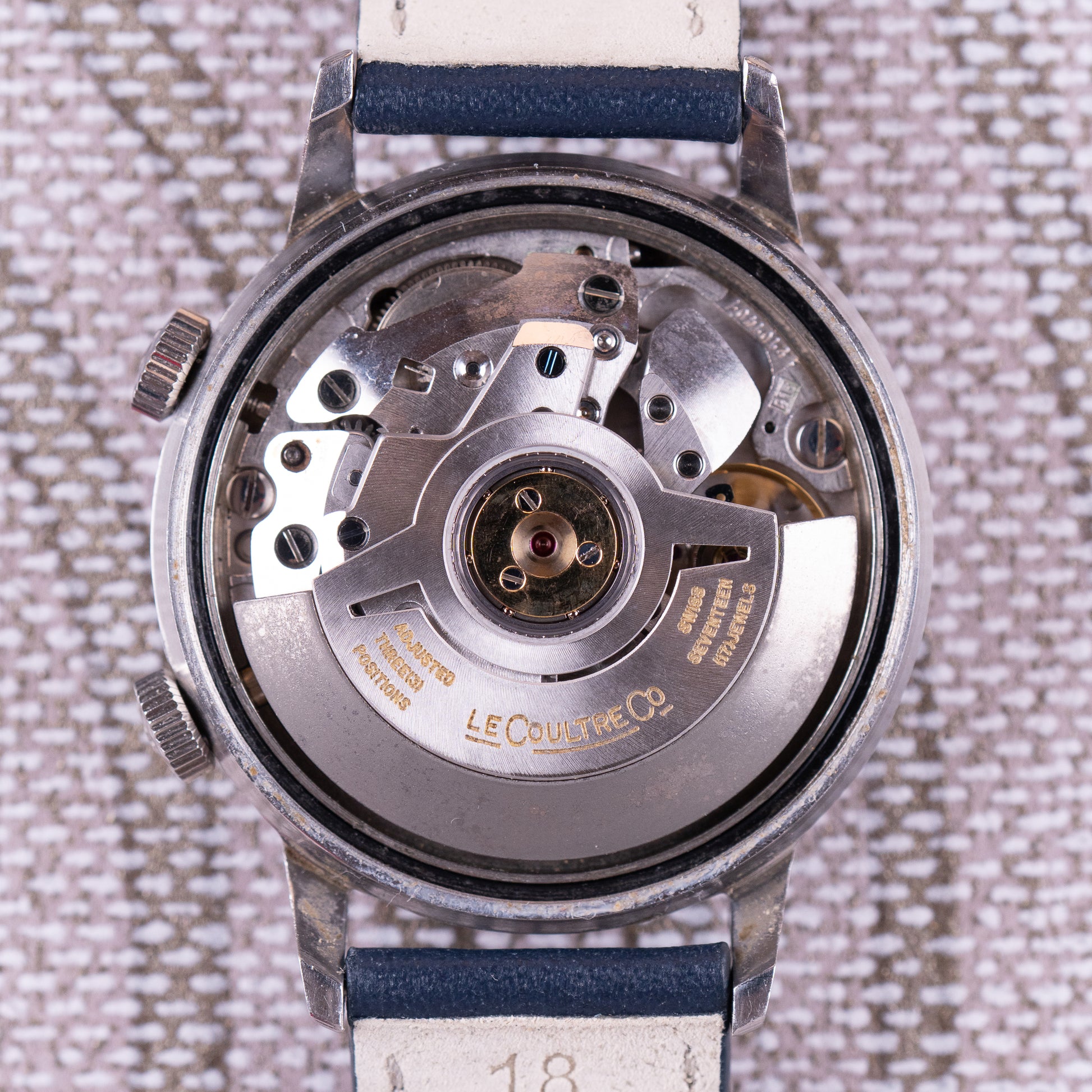 Memovox Ref.E875 Tropical Caramel-Blue dial