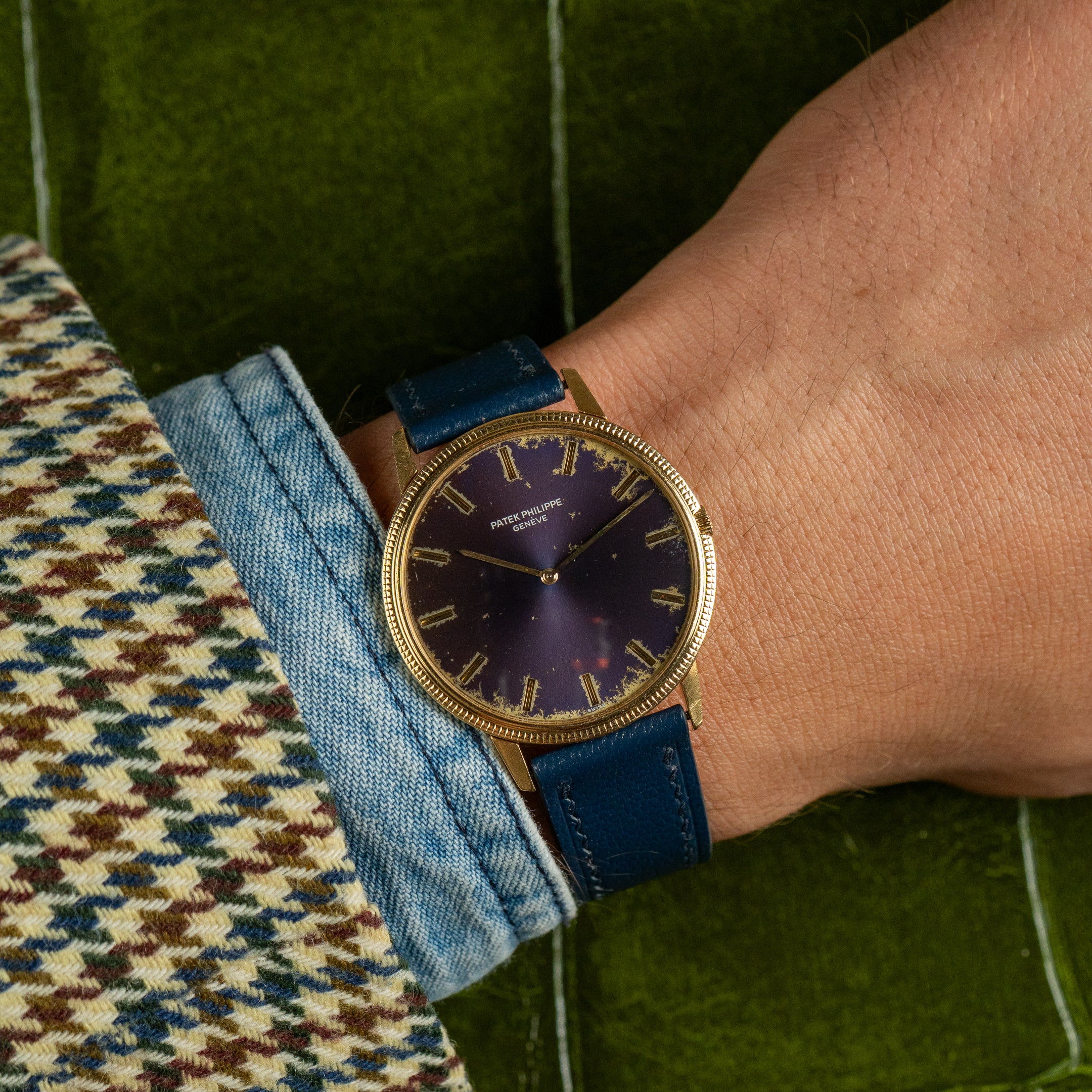 Calatrava Ref.3590 Tropical purple "lightning" dial