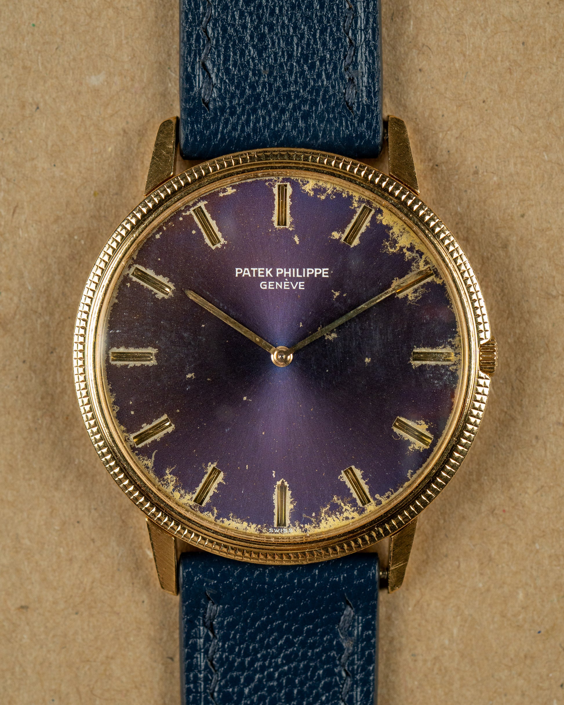 Calatrava Ref.3590 Tropical purple "lightning" dial