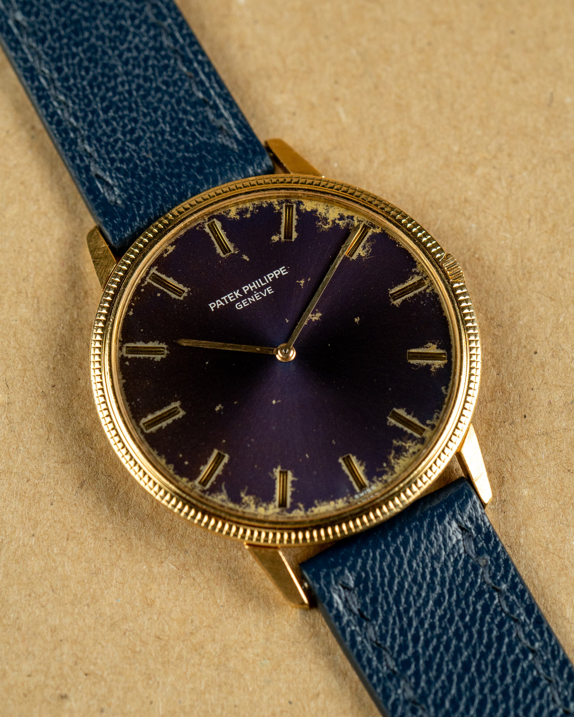 Calatrava Ref.3590 Tropical purple "lightning" dial