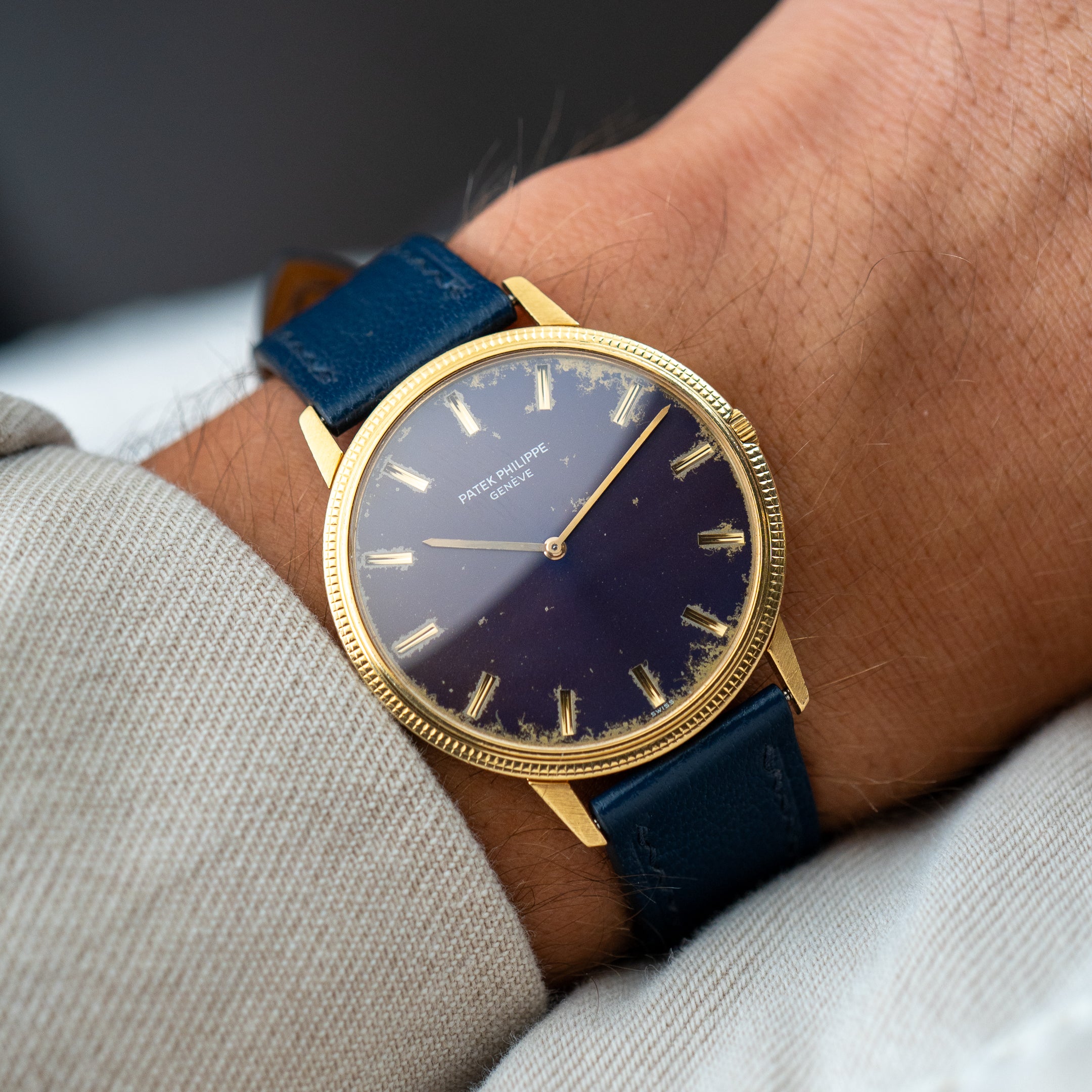 Calatrava Ref.3590 Tropical purple "lightning" dial