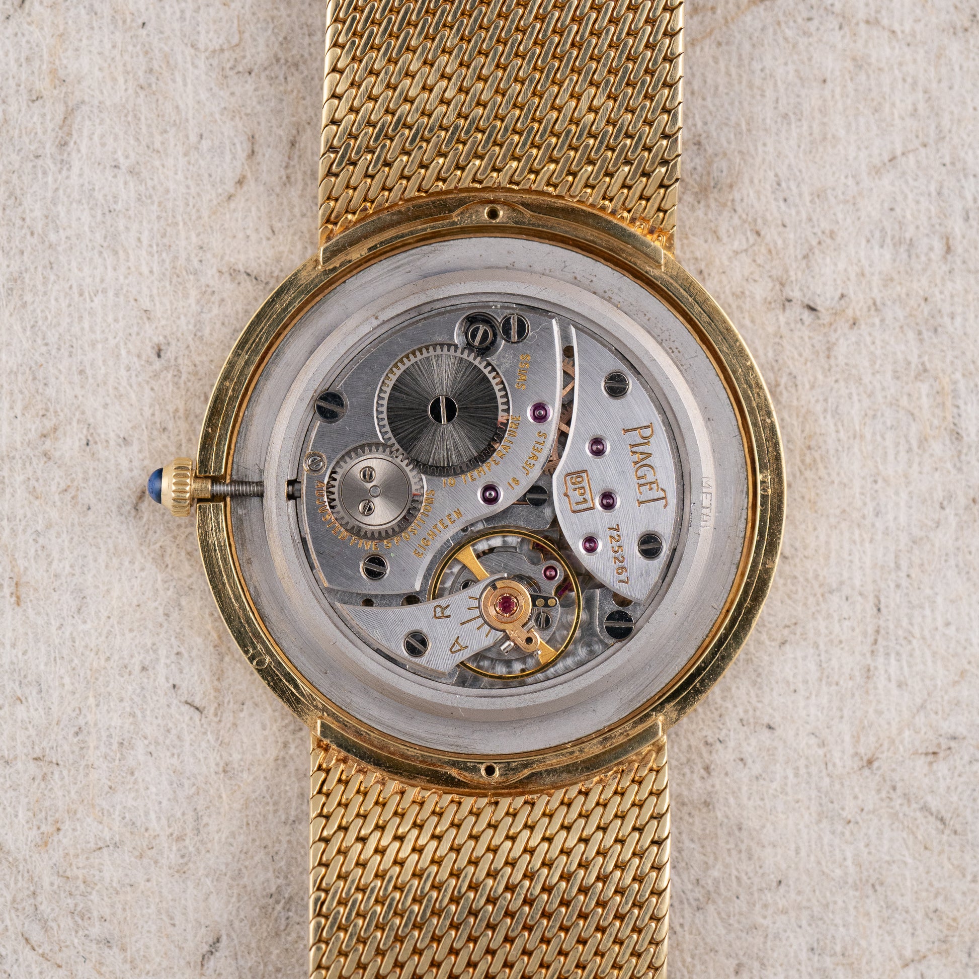 Piaget Round Rothshild logo Ref. 9643 B11