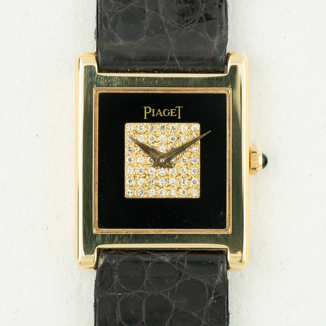 Piaget Tank Onyx and Diamonds ref.90802