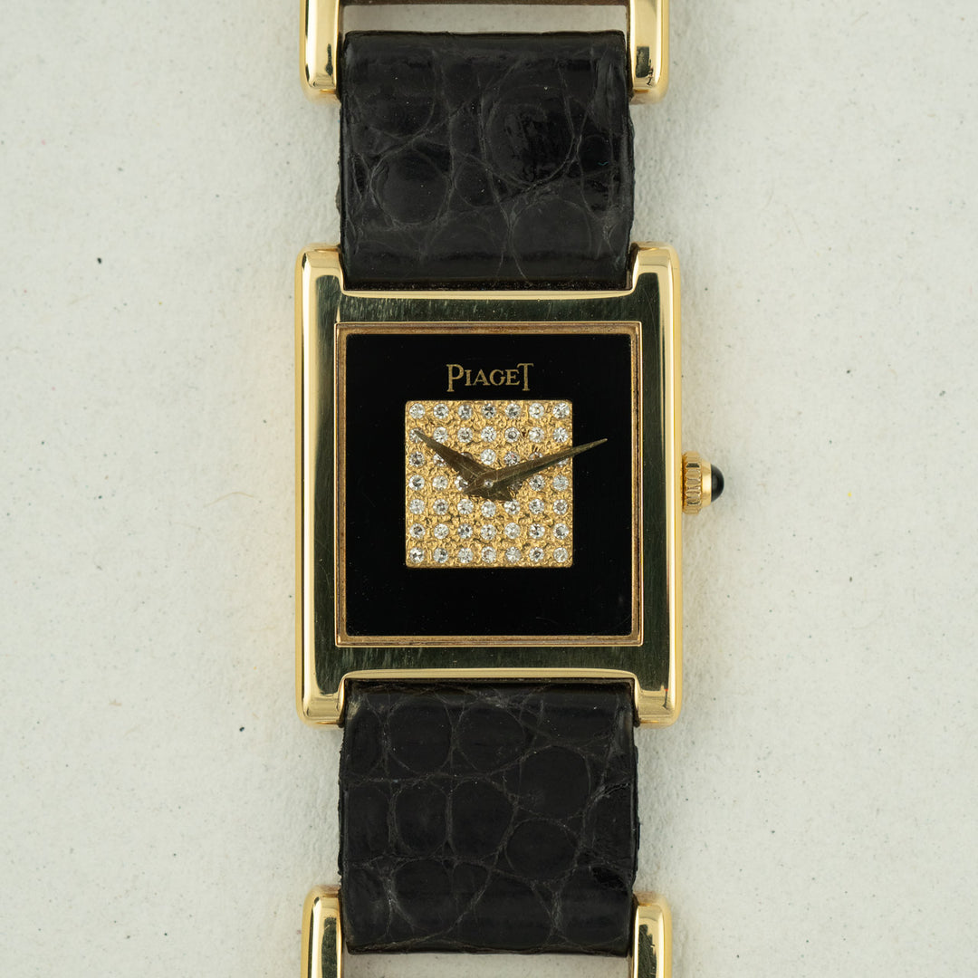 Piaget Tank Onyx and Diamonds ref.90802