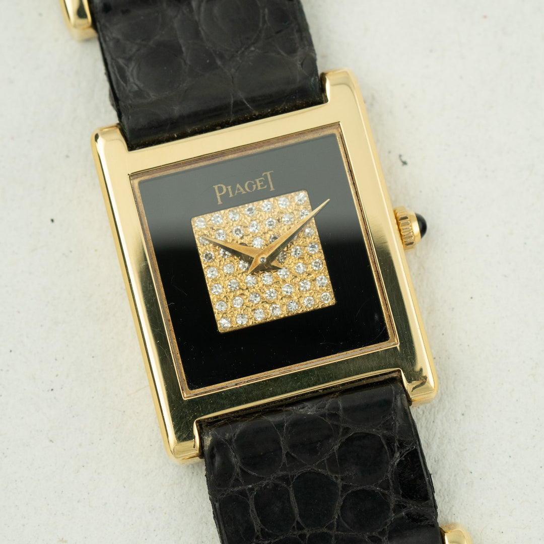 Piaget Tank Onyx and Diamonds ref.90802