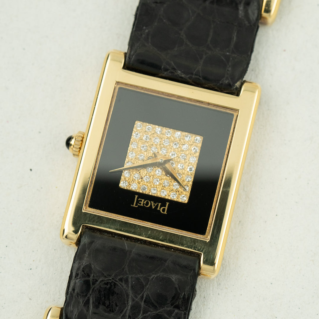 Piaget Tank Onyx and Diamonds ref.90802