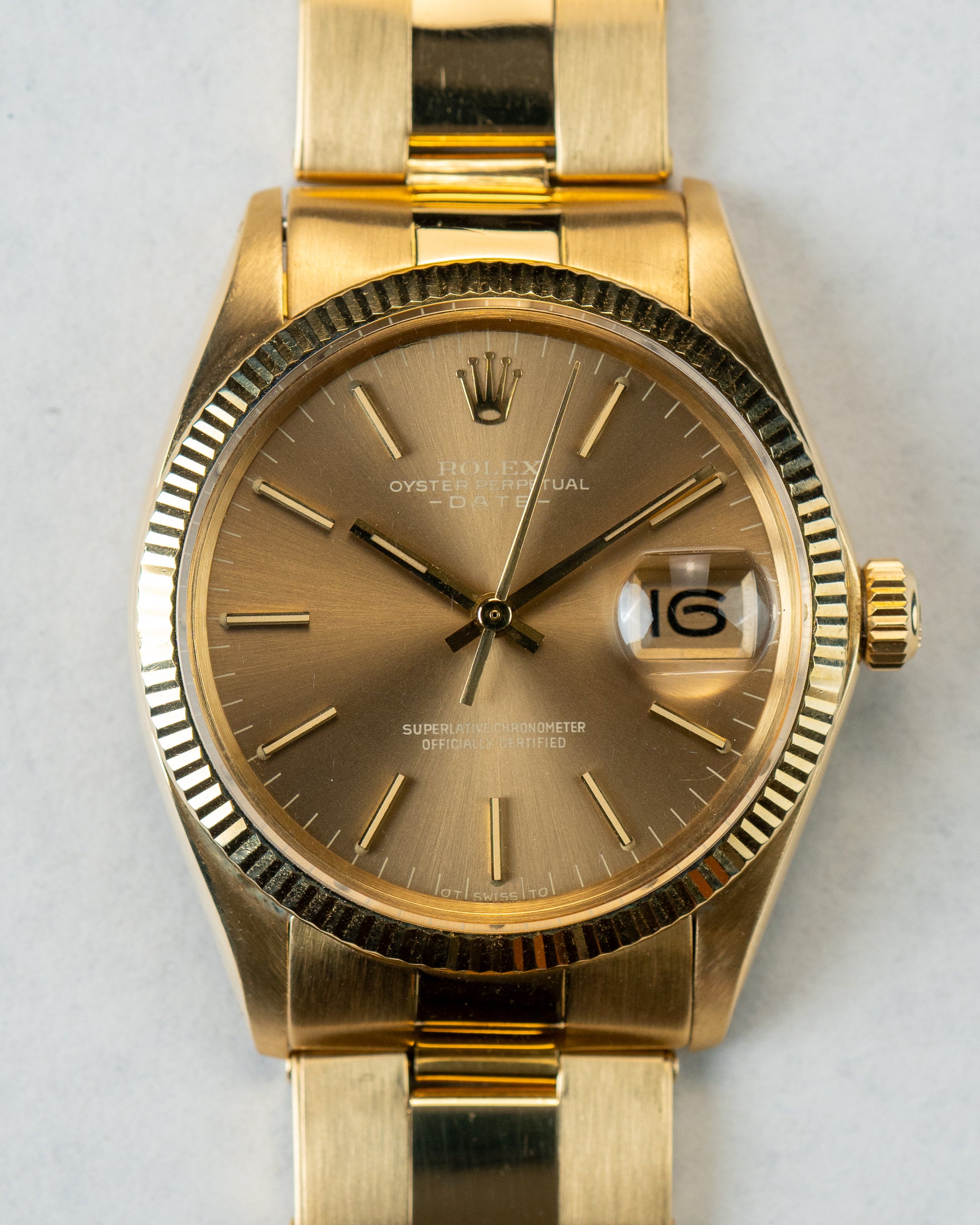 Oyster Perpetual Date "Havana ghost" sigma dial