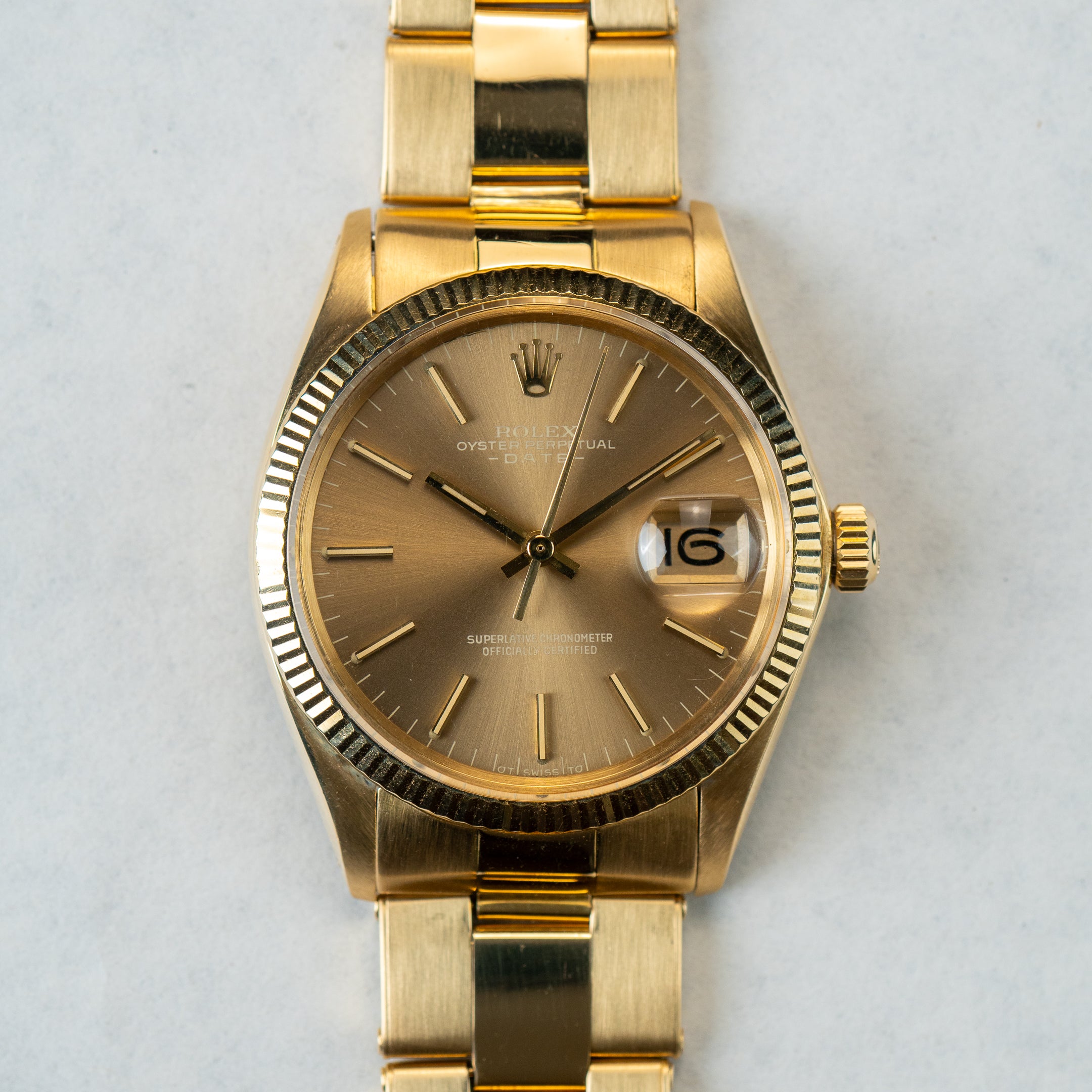 Oyster Perpetual Date "Havana ghost" sigma dial