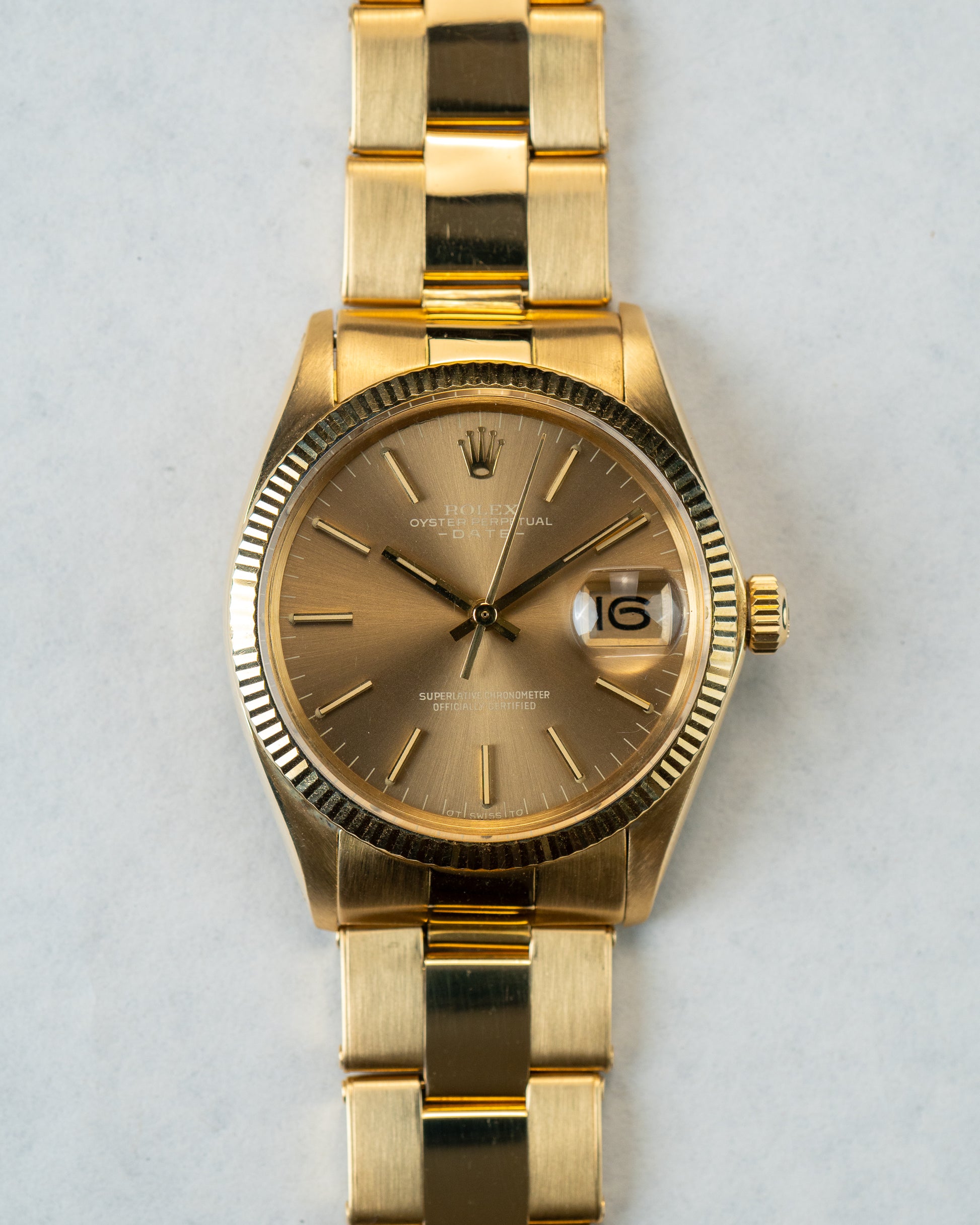 Oyster Perpetual Date "Havana ghost" sigma dial