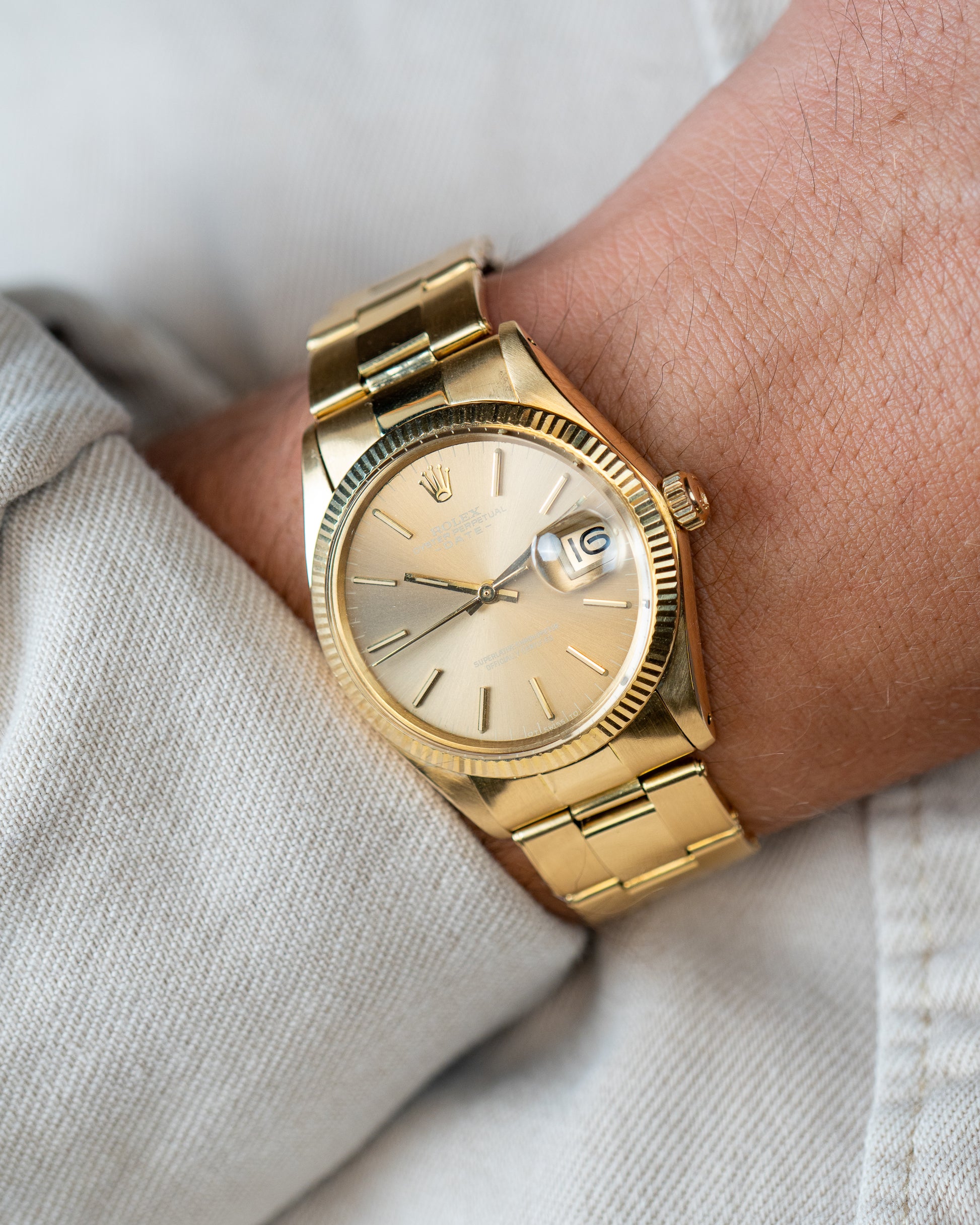 Oyster Perpetual Date "Havana ghost" sigma dial