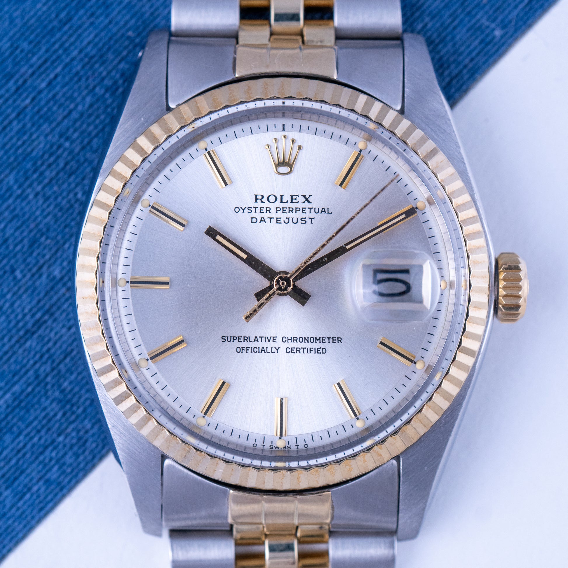 Datejust Stainless Steel and Gold Ref.1601 Sigma dial