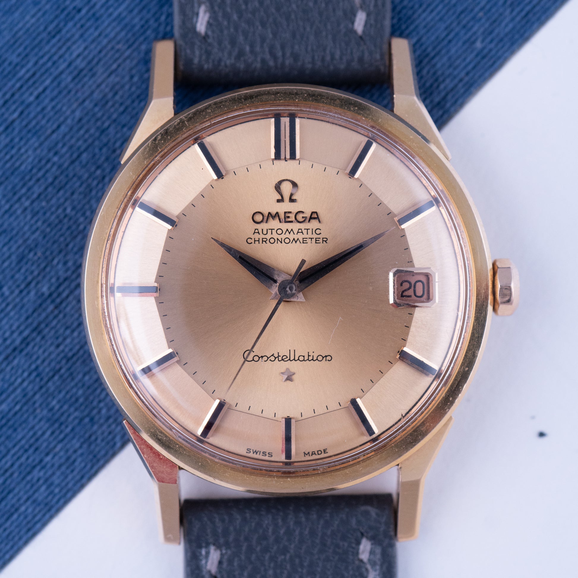 Omega Constellation Pie Pan 149023 SC-62 Rose Gold
