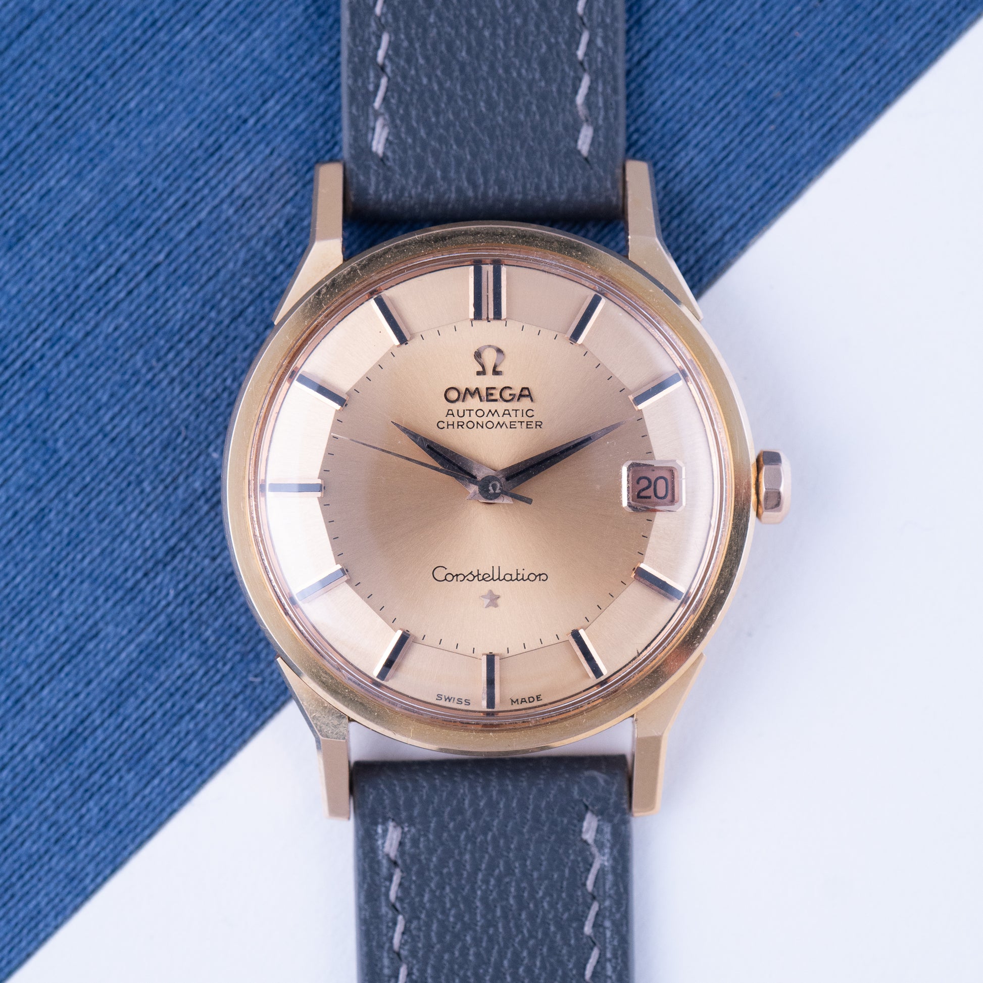 Omega Constellation Pie Pan 149023 SC-62 Rose Gold